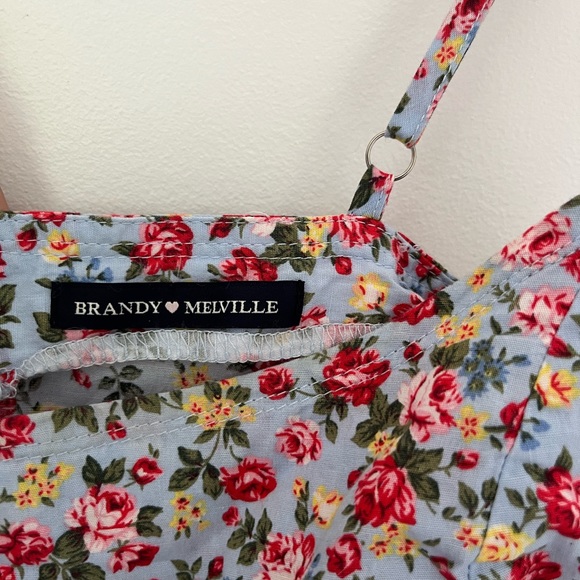 BRANDY MELVILLE FLORAL SUMMER DRESS - Picture 3 of 4